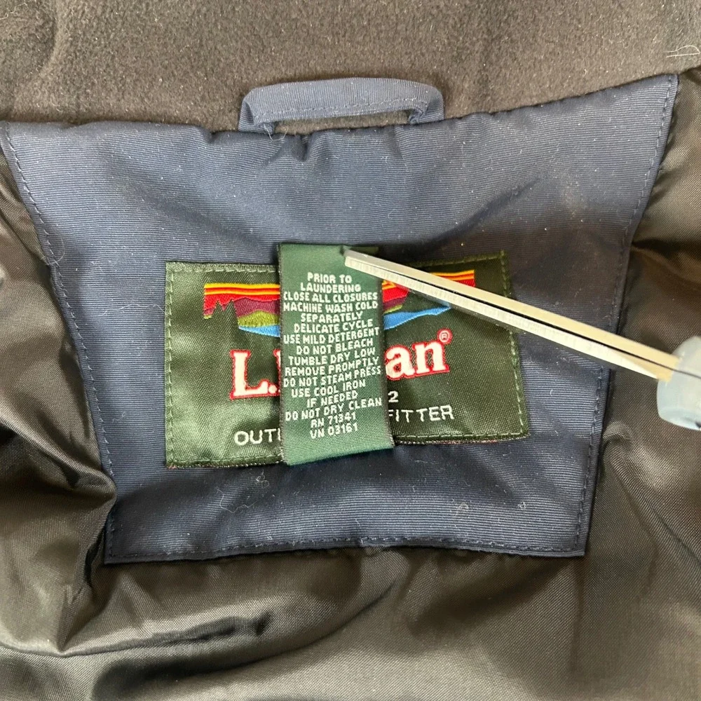 NWT‎ LL Bean Winter Parka Mens Small Navy Thinsulate LiteLoft Teflon HT Jacket
